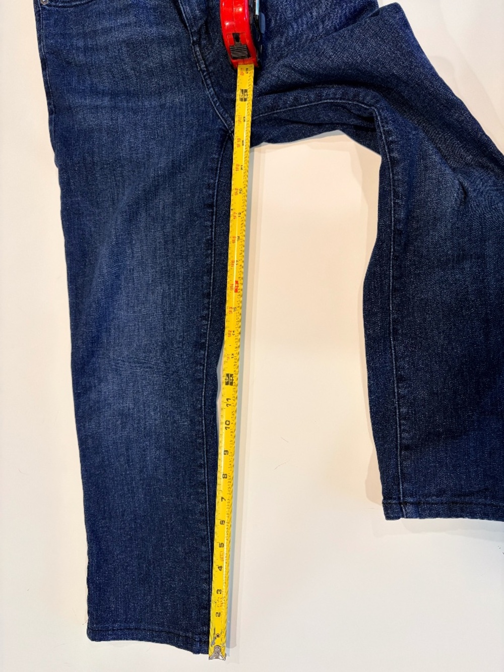 FRAME High Rise Straight Jeans 26 Guilty Blue Petite Altered 25" - Picture 5 of 12